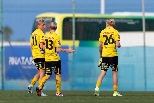 Leo Östman, Johan Larsson and Ludvig Richtnér of Elfsborg
