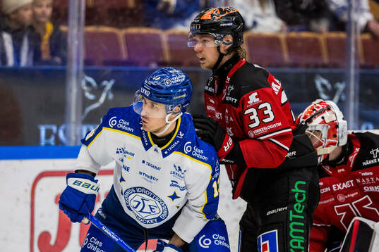 Leksands Jon Knuts och Örebros Christopher Mastomäki