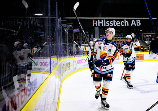 Djurgårdens Hampus Larsson jublar