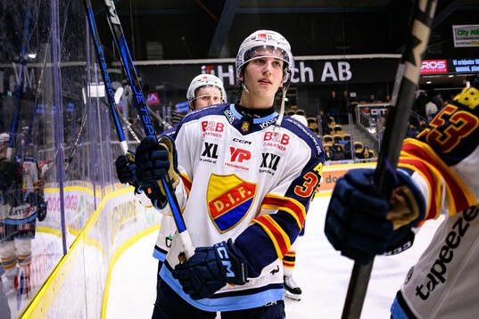 Djurgårdens Victor Eklund jublar