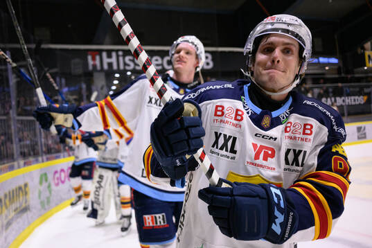 Djurgårdens Tyler Kelleher  jublar