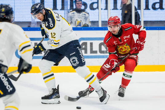 Södertäljes Viktor Liljegren och Moras Martin Johnsen