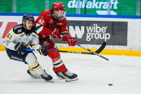 Södertäljes Miikka Pitkänen och Moras Kalle Kratz