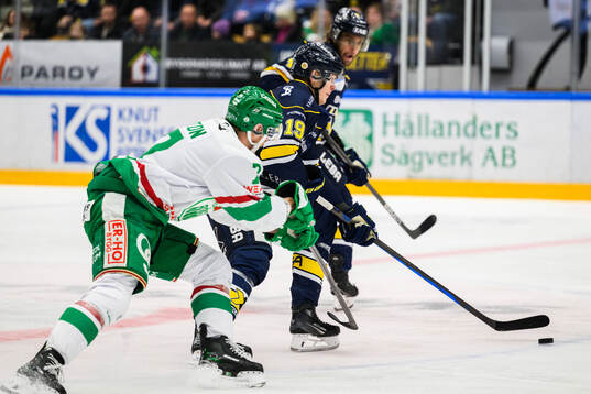 Rögles Carter Ashton och HV71s Henrik Borgström