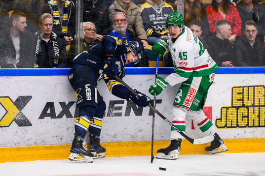 HV71s Radan Lenc och Rögles Gregor Biber