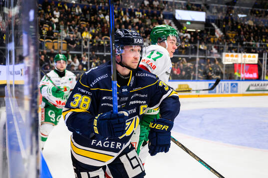 HV71s Olle Alsing och Rögles Max Karlsson
