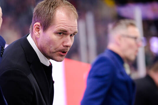Färjestads tränare Thomas Mitell