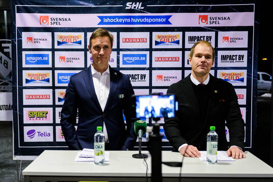 Frölundas tränare Roger Rönnberg och Färjestads