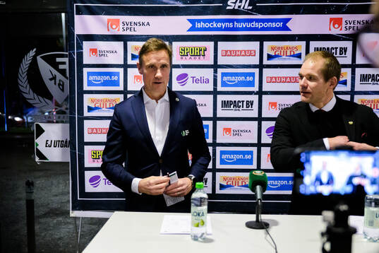 Frölundas tränare Roger Rönnberg och Färjestads