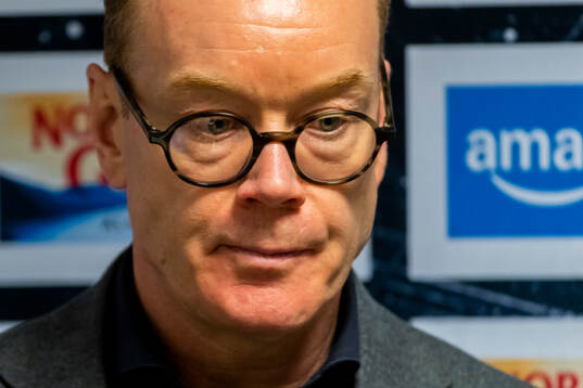 Örebros tränare Niklas Eriksson på presskonferensen