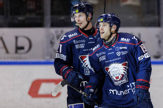 Linköpings Patrick Russell jublar