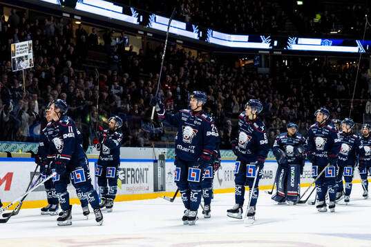 Linköpings spelare jublar