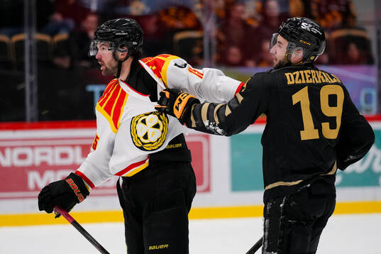 Brynäs Simon Bertilsson och Skellefteås Martins Dzierkals