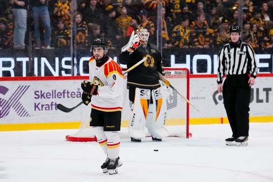 Brynäs Bobby Trivigno jublar