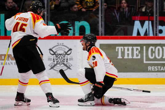 Brynäs Tyler Vesel jublar