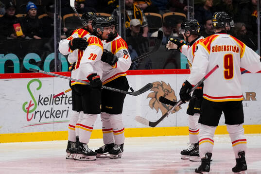 Brynäs Tyler Vesel jublar