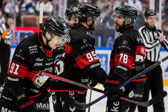 Malmö Redhawks Carl Persson jublar