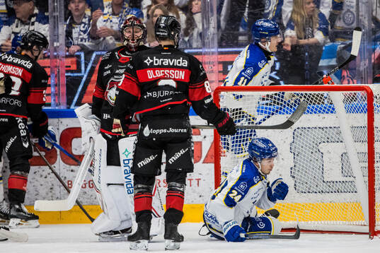Malmö Redhawks målvakt Daniel Marmenlind och Leksands