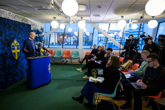 Fredrik Reinfeldt, president of the Swedish Football