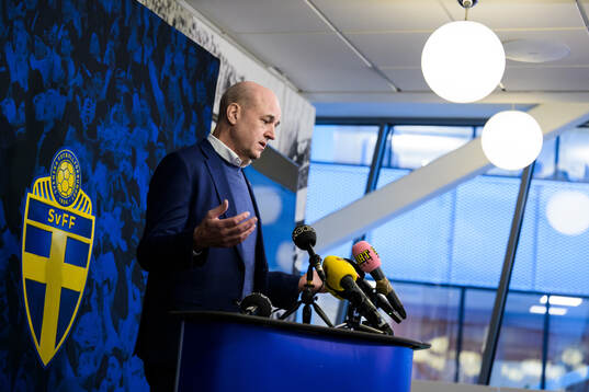 Fredrik Reinfeldt, president of the Swedish Football