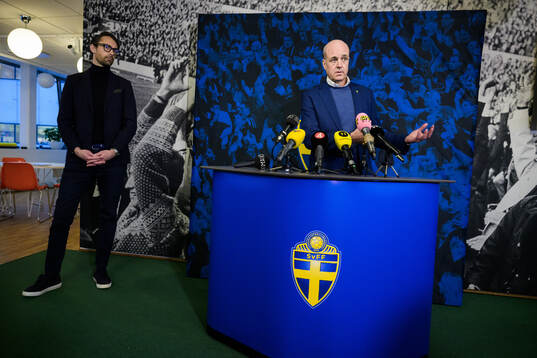Acting general secretary Tobias Tibell and Fredrik
