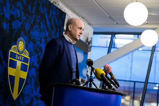 Fredrik Reinfeldt, president of the Swedish Football