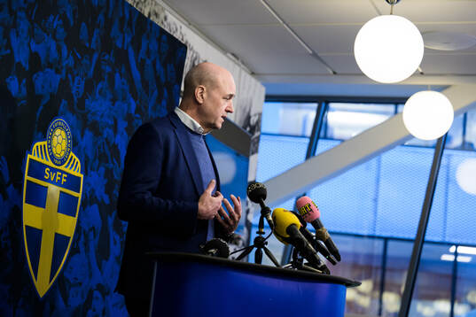 Fredrik Reinfeldt, president of the Swedish Football
