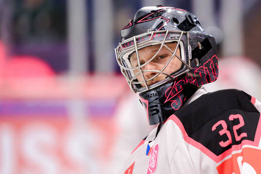 goaltender Josef Korenar of Sparta Prague