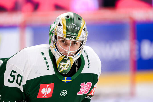 goaltender Damian Clara of Färjestad