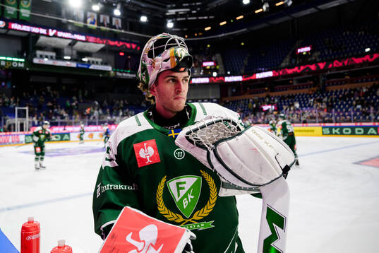 goaltender Damian Clara of Färjestad