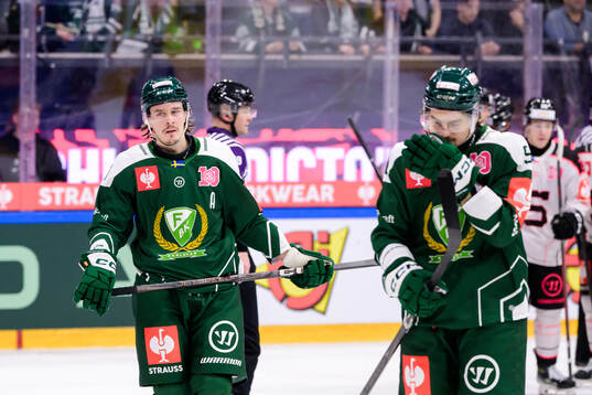 Joakim Nygård of Färjestad  looks dejected