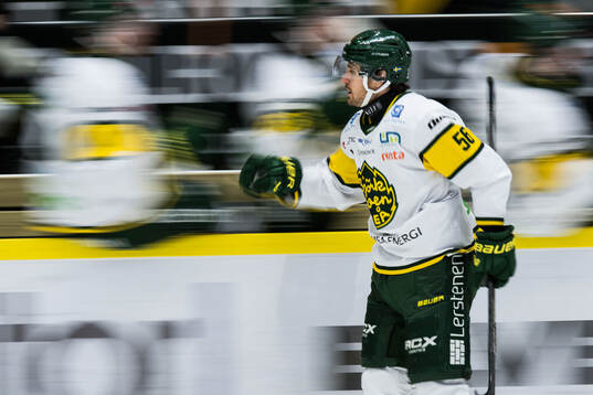 Björklövens Fredrik Forsberg jublar