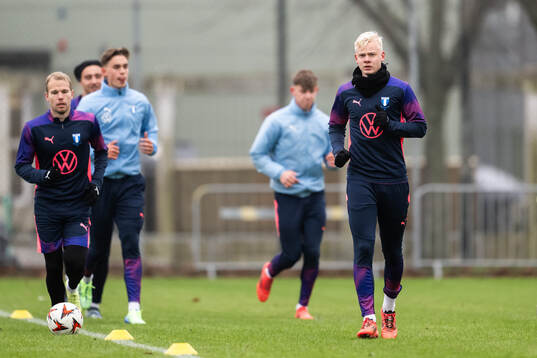 Oscar Lewicki and Otto Rosengren of Malmö FF