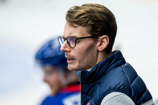 Oskarshamns assisterande tränare Albin Blomqvist