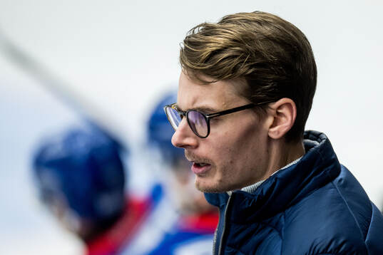 Oskarshamns assisterande tränare Albin Blomqvist