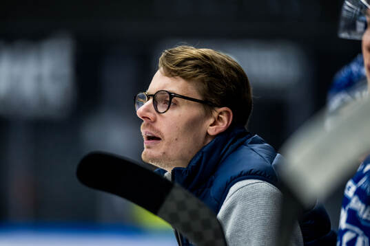 Oskarshamns assisterande tränare Albin Blomqvist