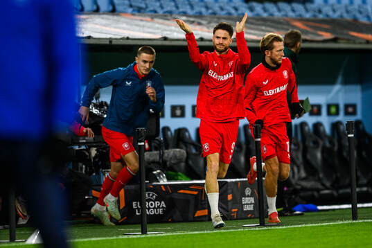Gustaf Lagerbielke and Ricky van Wolfswinkel of Twente