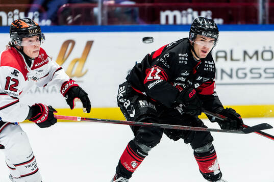 Malmö Redhawks Nikola Pasic och Örebros Noah Steen
