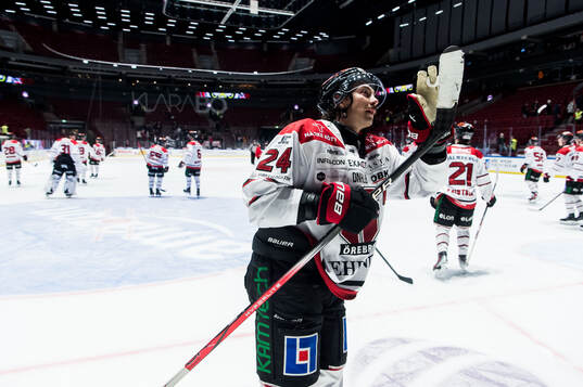 Örebros Hannes Björninen jublar