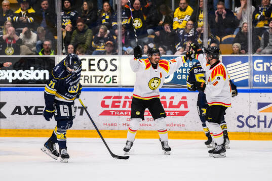 Brynäs Anton Rödin  jublar
