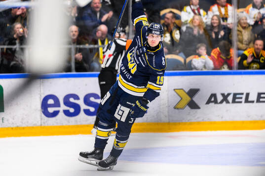 HV71s Henrik Borgström jublar