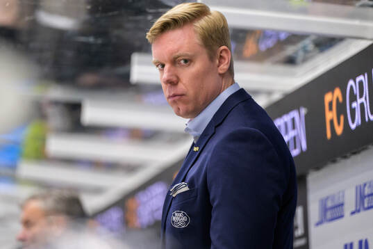 HV71s tränare Anton Blomqvist