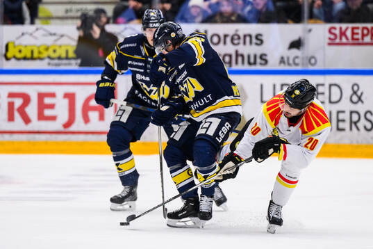 HV71s Andre Petersson och Brynäs Tyler Vesel
