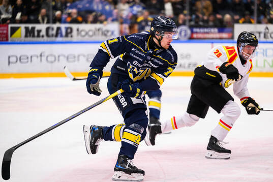 HV71s William Ignberg Nilsson och Brynäs Johannes Kinnvall