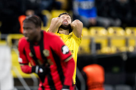 Arber Zeneli of Elfsborg looks dejected