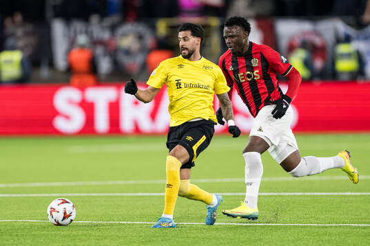 Rami Kaib of Elfsborg and Youssouf Ndayishimiye of Nice