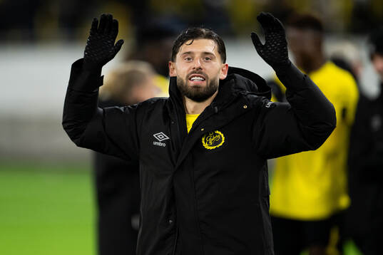 Arber Zeneli of Elfsborg celebrates