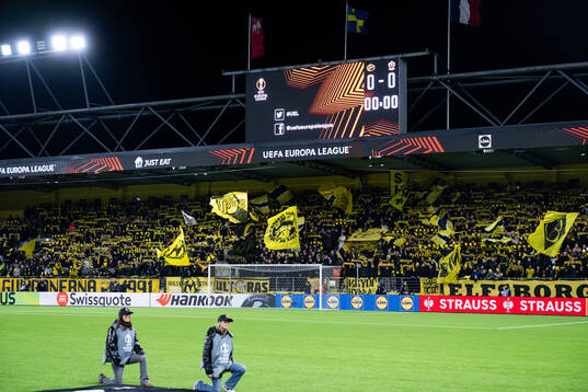 Spectators in the stands