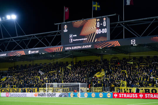 Spectators in the stands