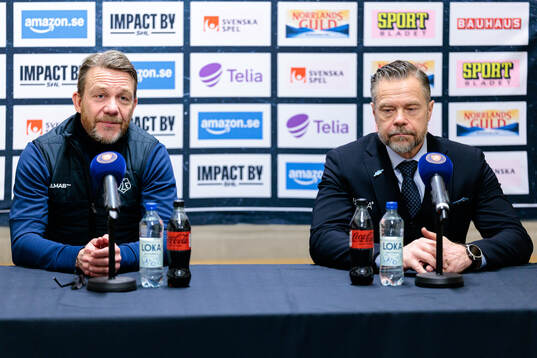 Leksands tränare Charles Berglund och Växjös